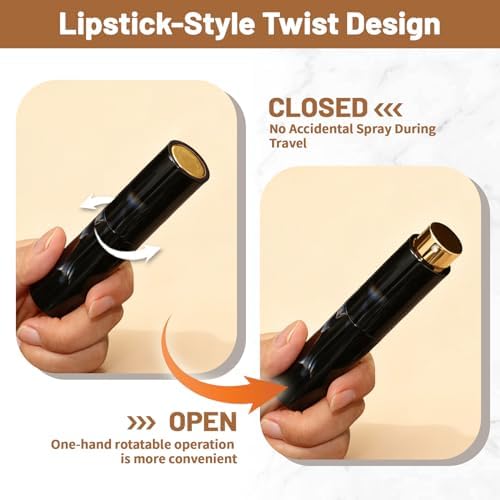 Vitog Refillable Perfume Atomizer, Marble Travel Spray Bottle - Image 3