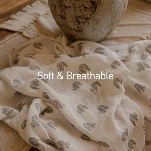 GLLQUEN BABY Muslin Swaddle Blankets 4Pk Receiving Blanket Large 35" x 40" - Image 4