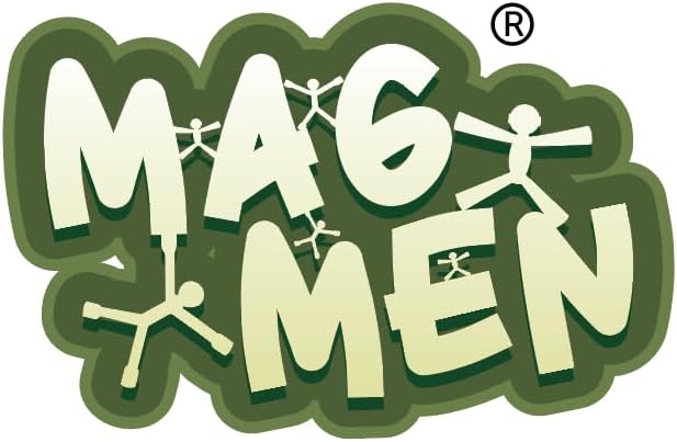 MAGMEN Enhanced Grip Magnetic Fidget Figures for Kids 3-8 & Toddlers | 40-Piece Mixed Colors Multipurpose Magnets Set for Travel, Road Trip, Office & Stocking Stuffer Gifts.