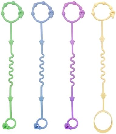 RTMOK Toy Straps for Baby, Silicone Setpacifier Clip, Applies to Car Seat Toy by RTMOK