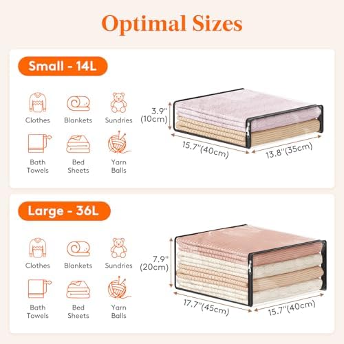 Lifewit 36L Clear Sheet Storage Bags - Image 3