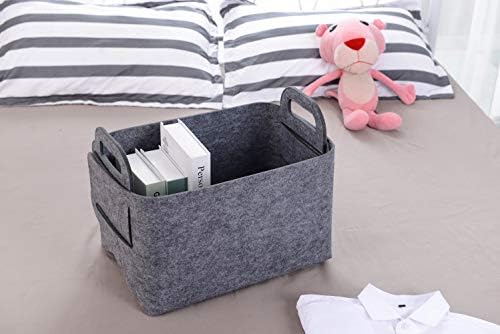 Minoisome Storage Basket Felt Storage Bin Collapsible& Convenient Box Organizer - Image 2