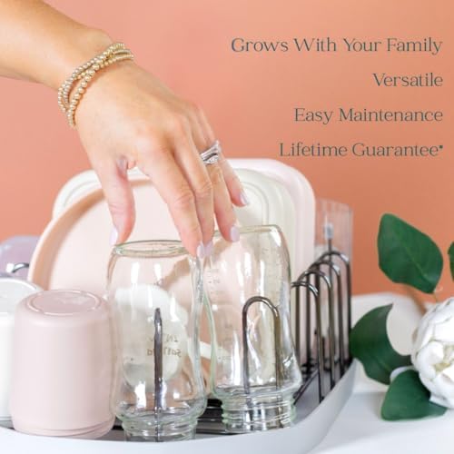 Winnie & Lu Baby Bottle Drying Rack, Stainless Steel Countertop Rack - Image 3