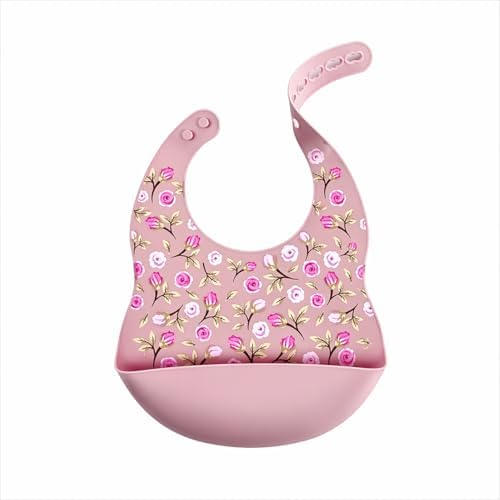 Waterproof Silicone Feeding Bib by NurtureBloom