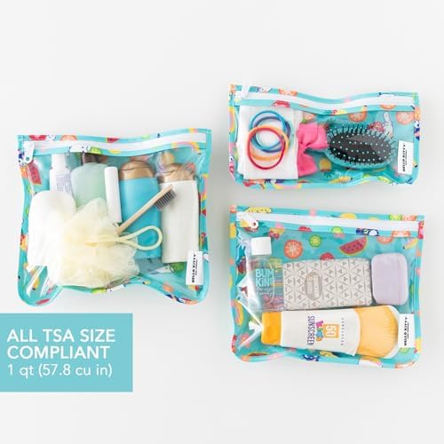 Bumkins Travel Bag, TSA Approved Pouch, Zip Bag, Quart Size Airline Compliant - Image 3