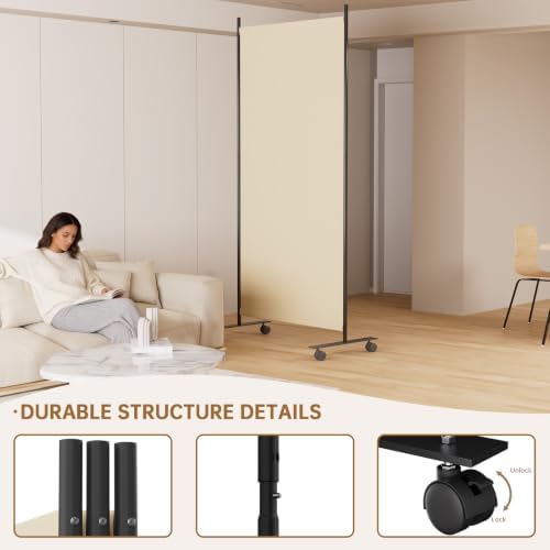 Room Divider 34'' Wide Folding Room Divider Panel - Image 6