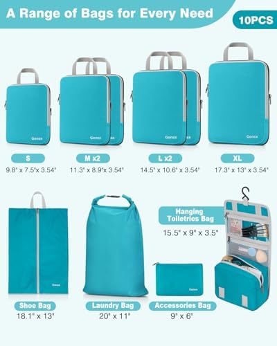 Gonex 10-Piece Compression Packing Cubes - Image 3