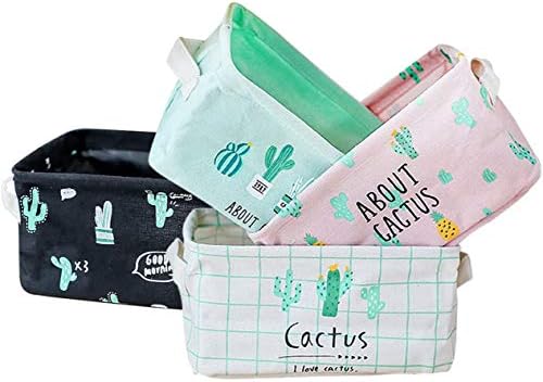KRLIFCSL Storage Bins Foldable Cactus Storage Basket by KRLIFCSL