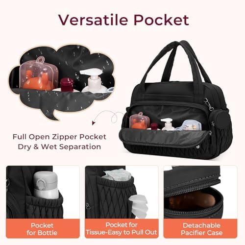 Telena Tote Diaper Bags, Travel Crossbody Large Capacity Hospital Bag - Image 5
