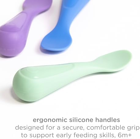 Ubbi Silicone Baby Training Spoons - Image 4