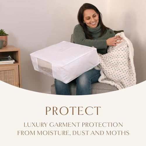 Hayden Hill Luxury Organic Cotton Sweater and Blanket Storage Bag 20 Inch - Image 5