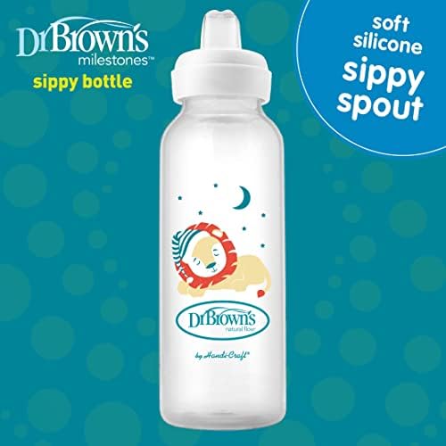 Dr. Brown's Narrow Sippy Spout Bottle, 8 oz - Image 2