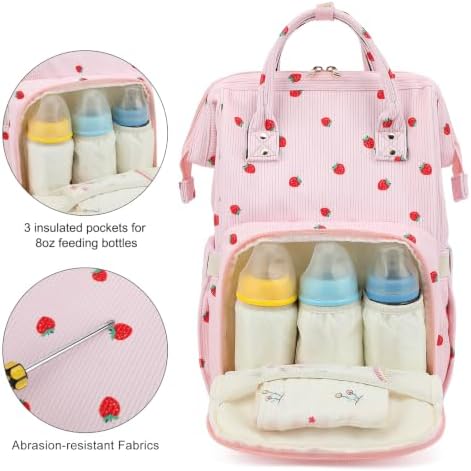 Baby Diaper Bag Backpack for Mom, Large Capacity Travel Nappy Bag for Boys & - Image 3