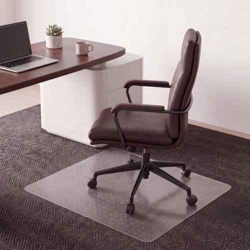 28" X 30" Chair Mat for Hardwood Floor & Carpet, Square Non-Slip Studs by Unknown