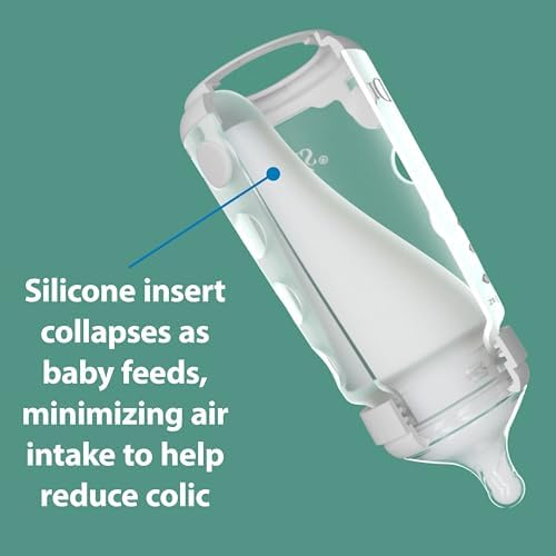 Dr. Brown's Silicone Baby Bottle, 9 oz, Level 2 Nipple - Image 2