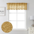 Lecloud Leia Dark Gold Sheer Valance by Lecloud