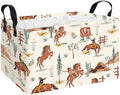 Western Cowboy Fabric Rectangular Nursery Storage Bin by INGHUA