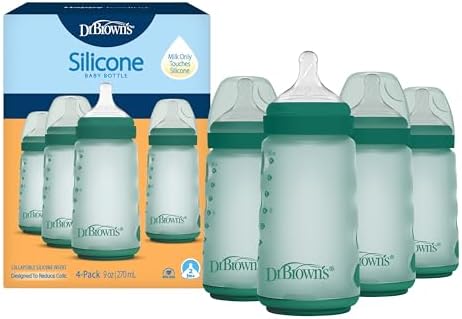 Dr. Brown's Silicone Baby Bottle, 9 oz, Level 2 Nipple by DrBrowns