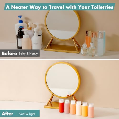 Muslish 6 Pack Travel Bottles for Toiletries - Image 2