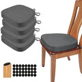BUYUE Thickened 2.5" Dining Chair Cushions Set of 4, U-Shape High Density Foam by BUYUE