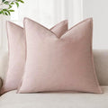 Foindtower Pack of 2, Decorative Linen Solid Throw Pillow Covers Soft Accent by Foindtower