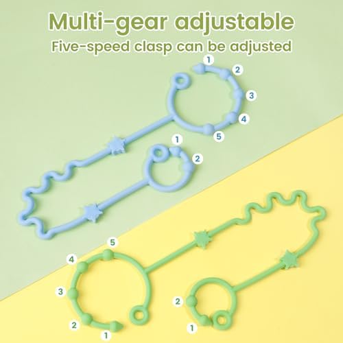 RTMOK Toy Straps for Baby, Silicone Setpacifier Clip, Applies to Car Seat Toy - Image 3
