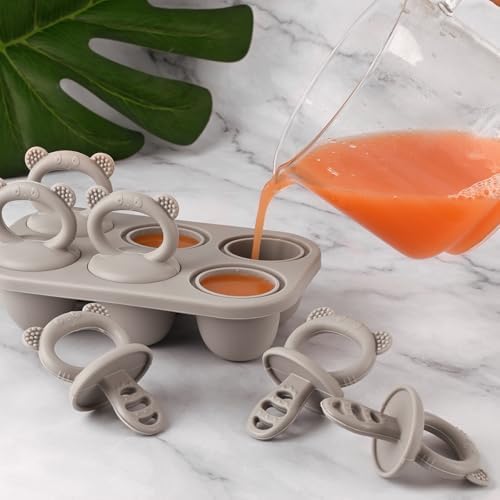 Popsicle Mold Baby Food Storage Container Food Freezing Tray Grey - Image 2