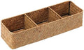 Nonam 3-Section Seagrass Tea Bag Organizer, Wicker divided basket by Home