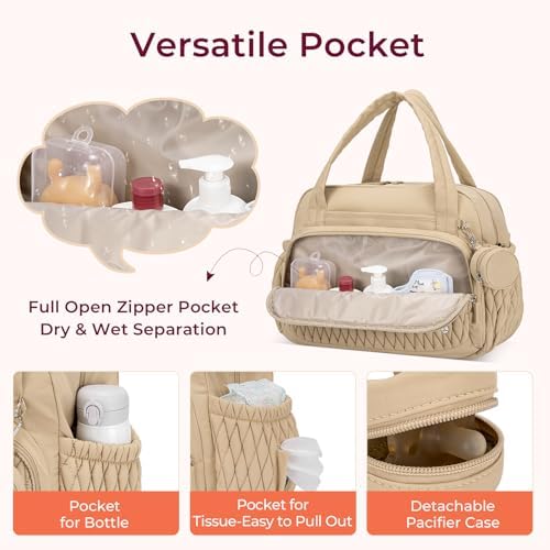 Telena Tote Diaper Bags, Travel Crossbody Large Capacity Hospital Bag - Image 5