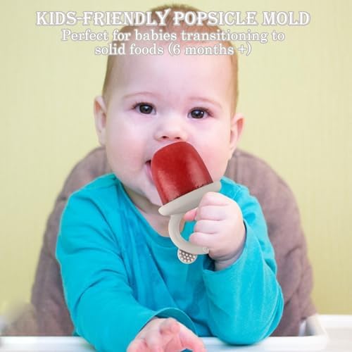Popsicle Mold Baby Food Storage Container Food Freezing Tray Grey - Image 5