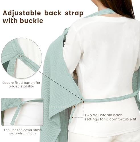 Konssy Muslin Nursing Cover Up for Breastfeeding - Image 5