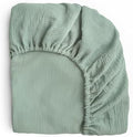 mushie Extra Soft Muslin Fitted Crib Sheet | 192 Thread Count | 28"x 52" by mushie