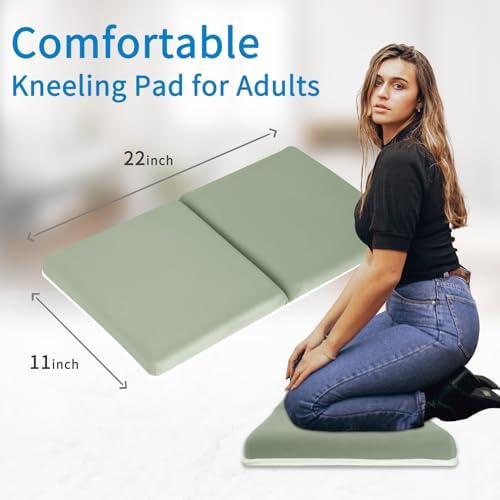 JJGoo Bath Kneeler with Elbow Rest Pad Set, 1.5 inch Kneeling Pad Mat - Image 2