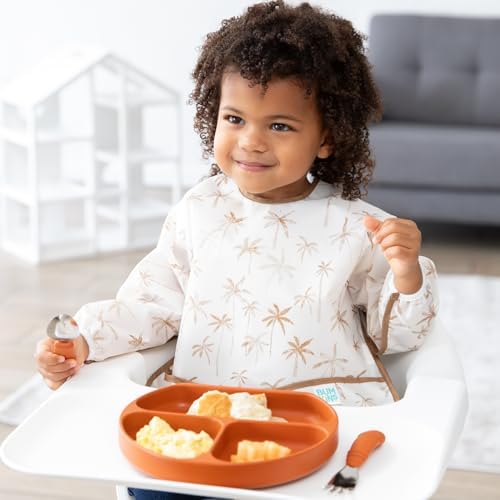 Bumkins Sleeved Bib for Girl or Boy, Baby and Toddler for 6-24 Mos, Essential - Image 2