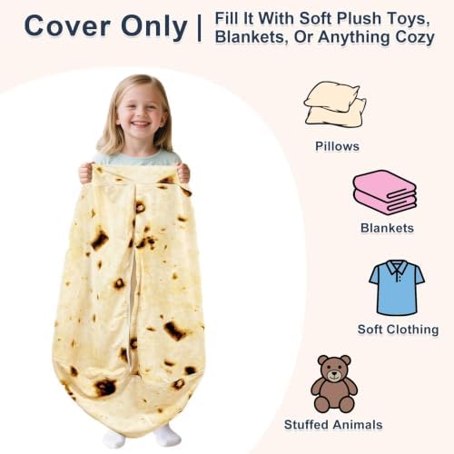 Lukeight Stuffed Animal Storage Bean Bag Chair Cover - Image 2
