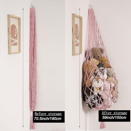Amdermi Stuffed Animal Hammock Corner Hanging Net - Image 5