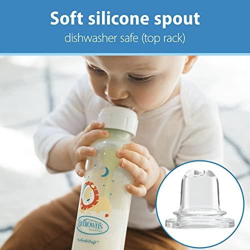 Dr. Brown's Narrow Sippy Spout Bottle, Fox & Lion, 8 oz - Image 5