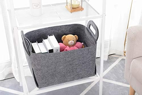 Minoisome Storage Basket Felt Storage Bin Collapsible& Convenient Box Organizer - Image 3