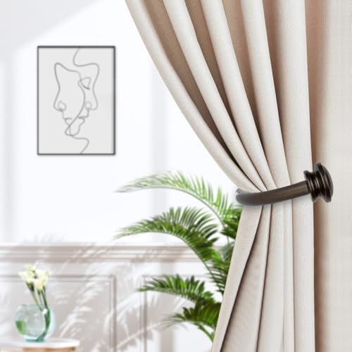 TONIAL Curtain Holdbacks, Small Cap Finials - Image 2