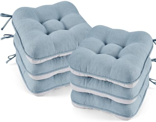 BETU Chair Cushions for Dining Chairs Set of 6, Seat Cushion Kitchen Table by BETU