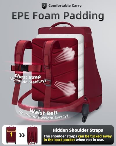 Car Seat Bag Backpack with Wheels - Image 3