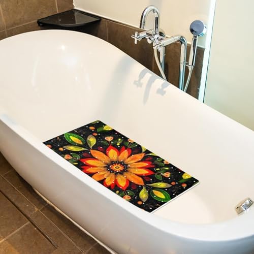 Non Slip Shower Mat Bathtub Mat 15.1x26.8 Inch, Quick Dry Bath Mat - Image 5