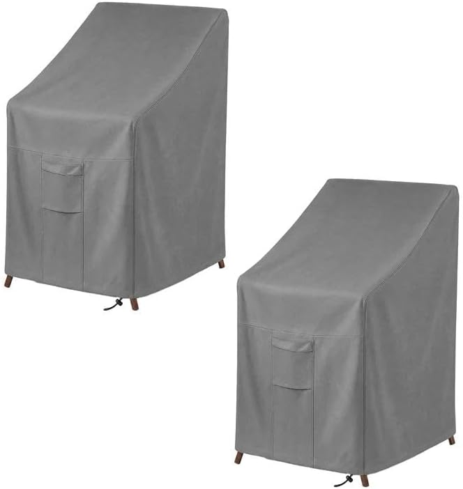 Vailge Stackable Patio Chair Covers & Outdoor Furniture Covers Waterproof by VAILGE