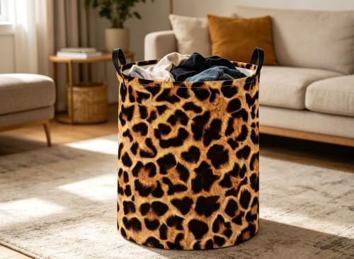 Kids Laundry Basket Leopard print Hamper - Image 5