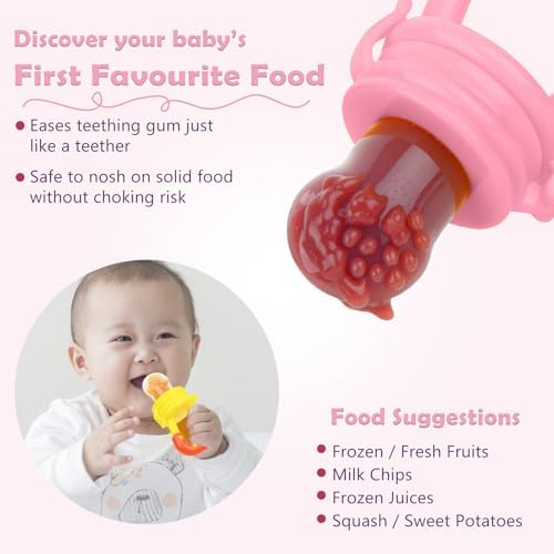 Baby Fruit Feeder/Food Feeder Pacifier- Infant Teething Feeders | Silicone - Image 3