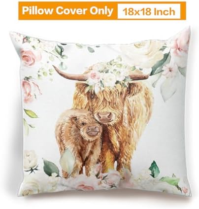 Baby Crib Bedding Set for Girls Highland Cow Design Gifts Color25 - Image 4
