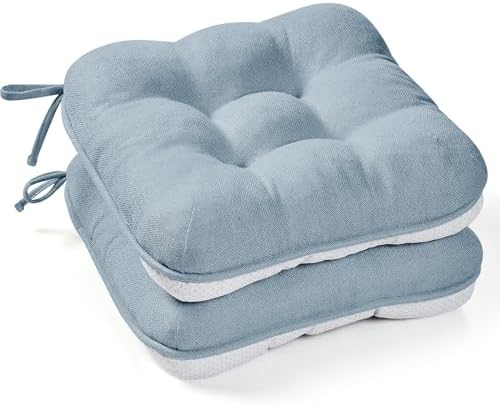 BETU Chair Cushions for Dining Chairs Set of 2, 3.5" Thick Kitchen Table Chair by BETU