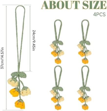 Flower Curtain Tiebacks, Cute Curtain Holdbacks - Image 2