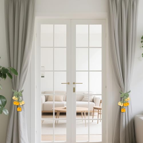 Flower Curtain Tiebacks, Cute Curtain Holdbacks - Image 7
