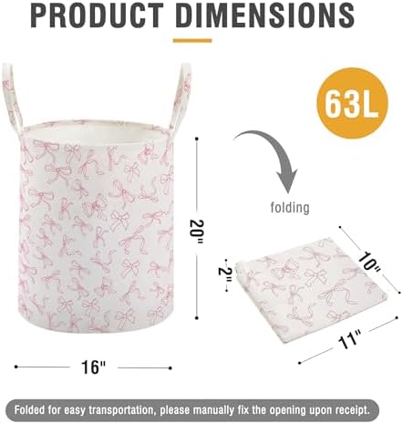 Baby Laundry Basket Nursery Hamper - Image 3